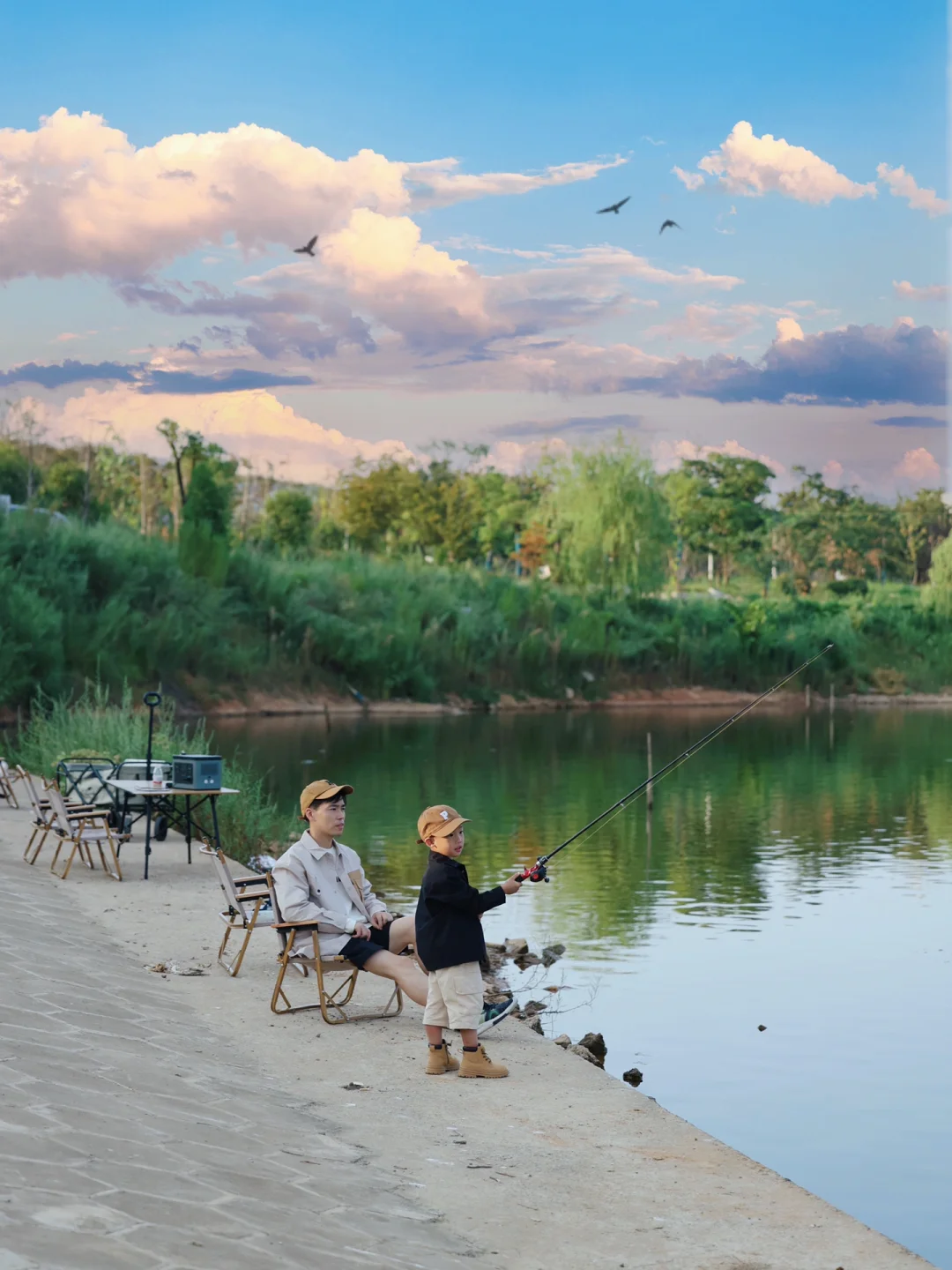 武汉露营⛺光谷东无人水库露营钓鱼yyds