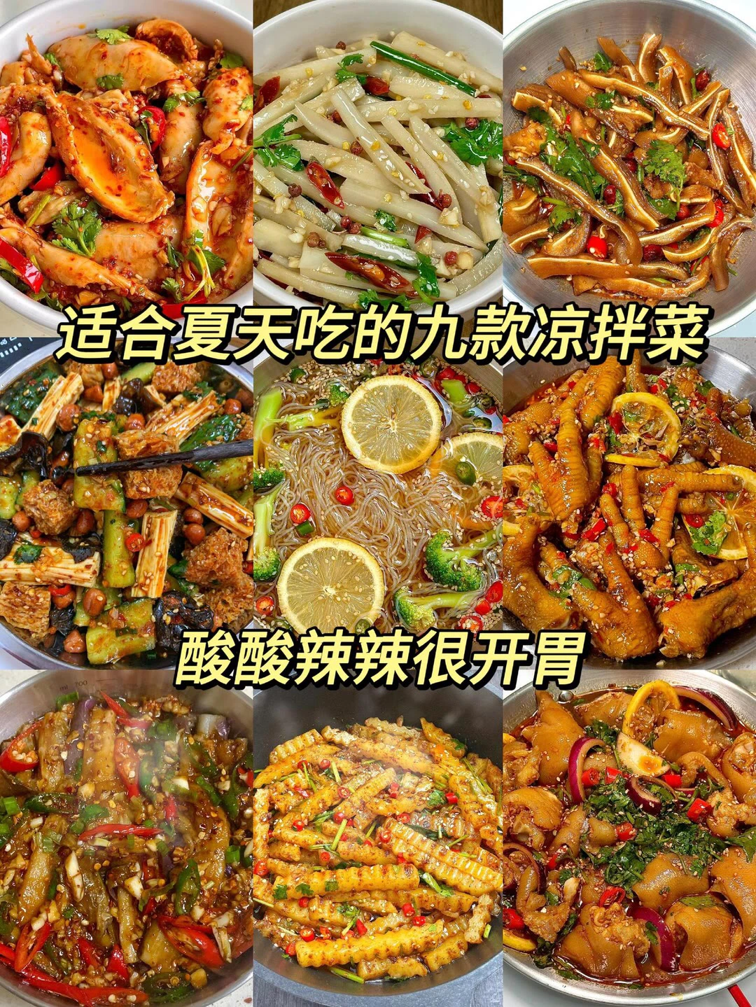 适合夏天吃的凉拌菜、酸酸辣辣很开胃