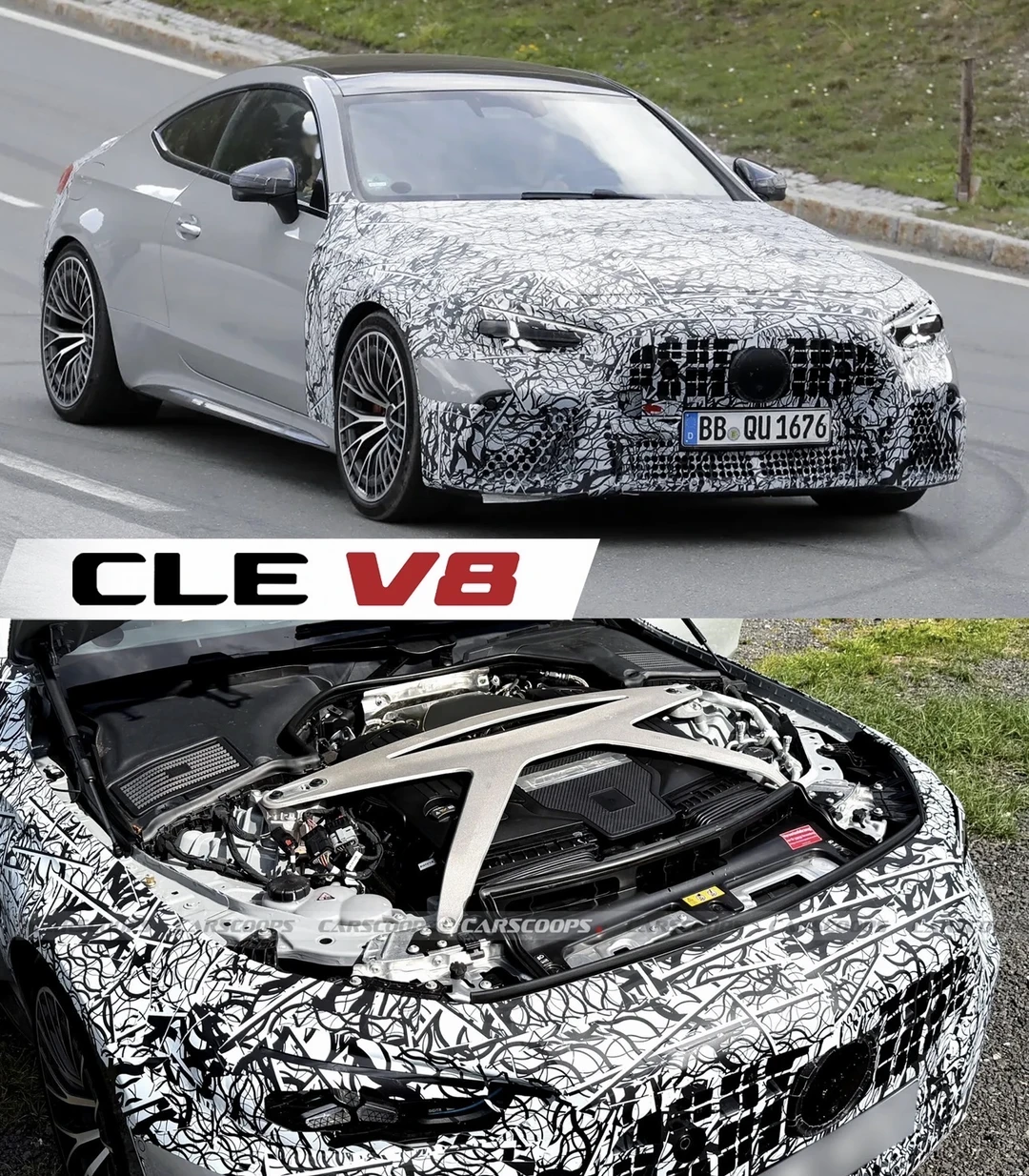 奔驰CLEV8 V8发动机配上了