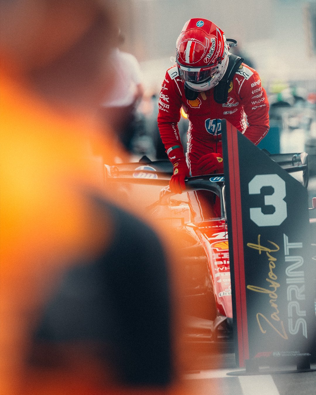 锁定冲刺赛P3发车的夏尔💪

今天的比赛我们将再接再厉🏎️

#法拉利F1车队[超话]# #F1[超话]# #2026F1荷兰大奖赛# ​