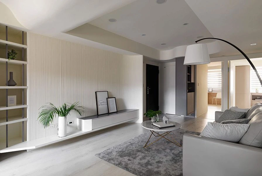 124㎡极简三室设计，满满现代感和温馨感～