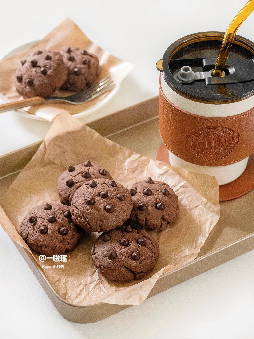 搅一搅就能做‼️巧克力爆浆曲奇🍪低卡版