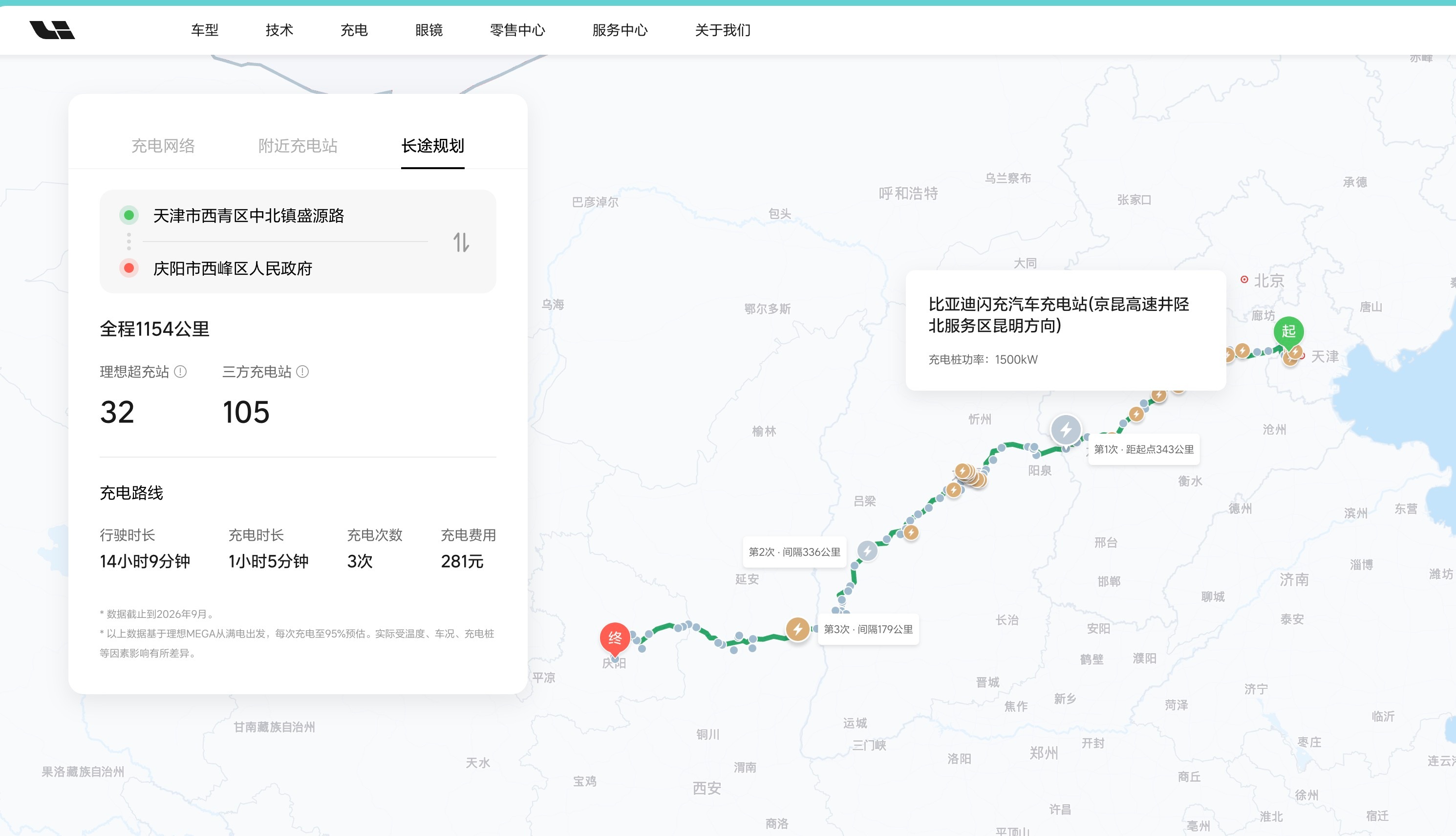 理想牛皮，官方APP已经接入了比亚迪闪充网络系统！中秋假期准备开理想i8回家，用理想官网规划了一下补能网络，它推荐的第一个高速充电桩竟然是比亚迪闪充站！比亚迪高速闪充站就这么悄悄的铺开了吗？[舔屏][舔屏][舔屏] ​​​