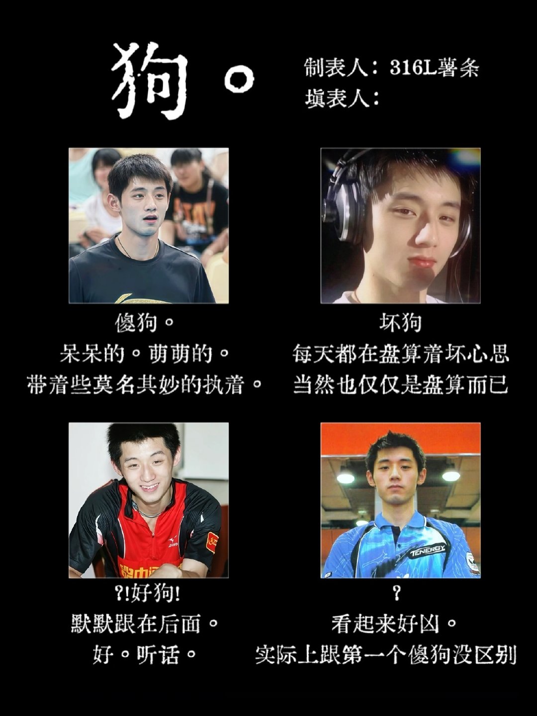 #张继科[超话]# 世界上最适合狗塑的男子[挤眼] ​