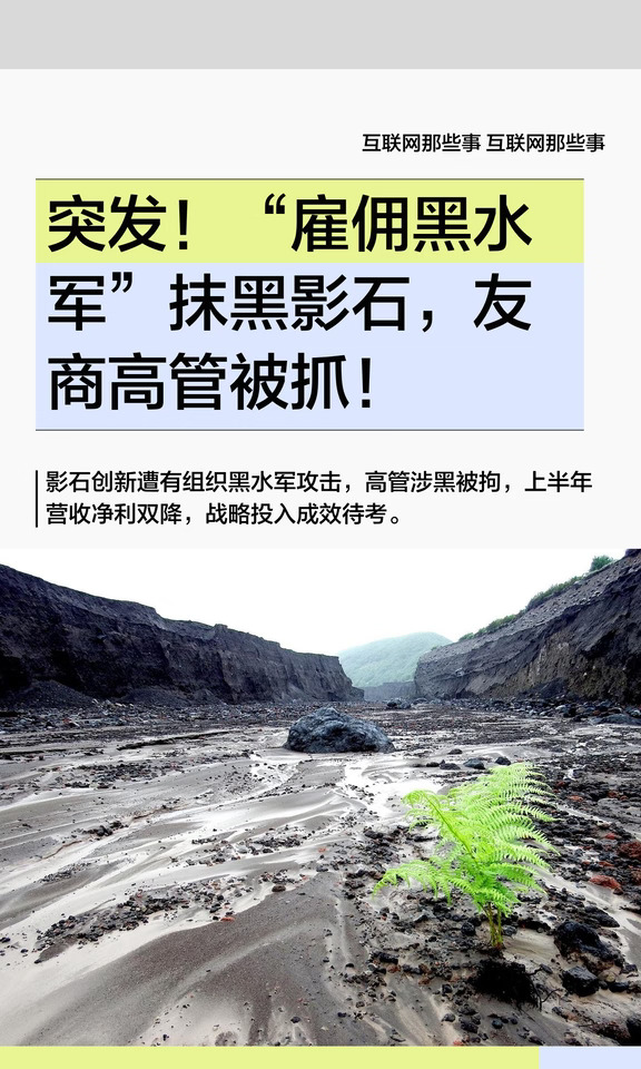 突发！雇佣黑水军抹黑影石，友商高管被抓！