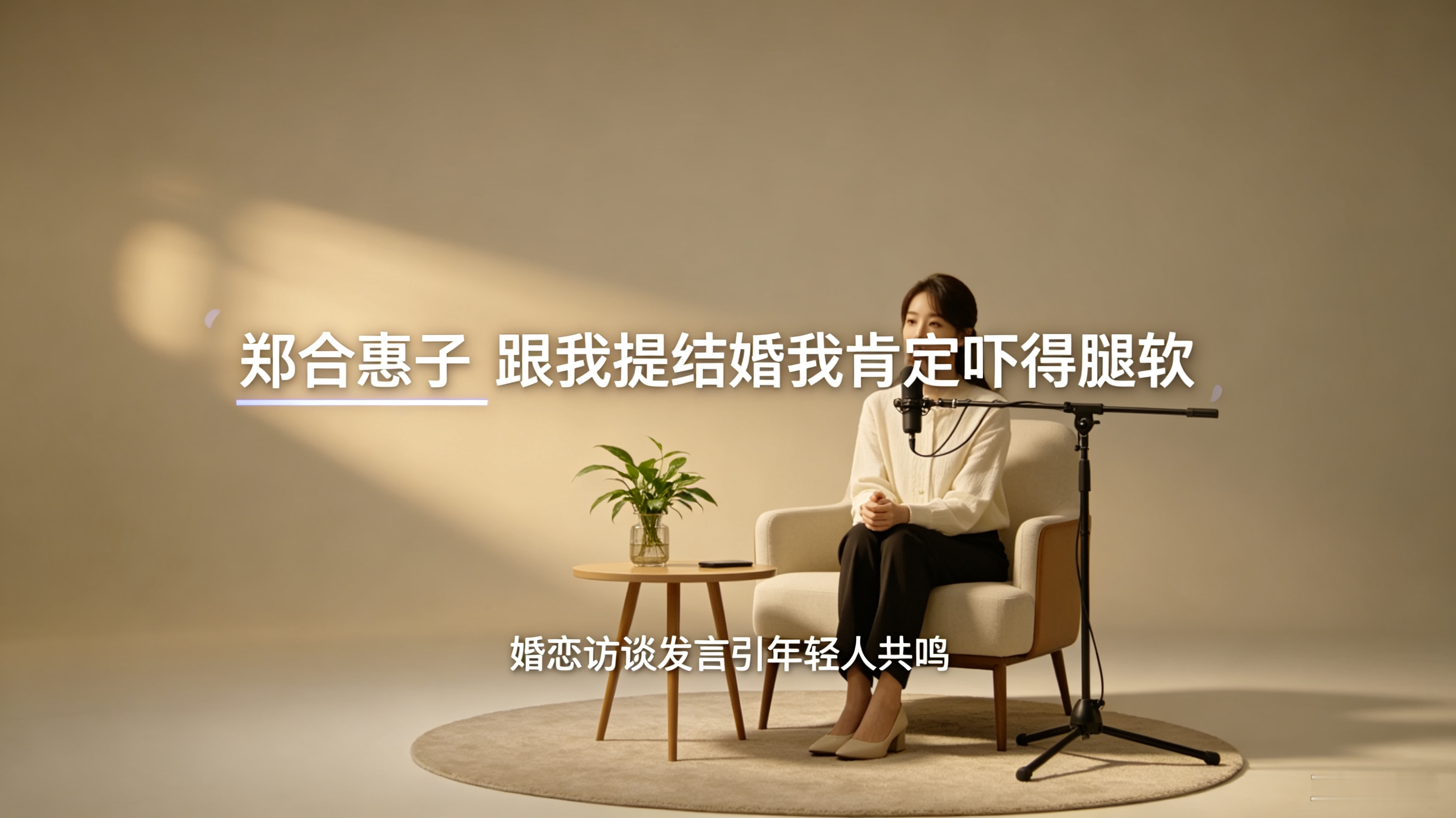 被催婚说出真心话！郑合惠子直言：跟我提结婚，我肯定吓得腿软