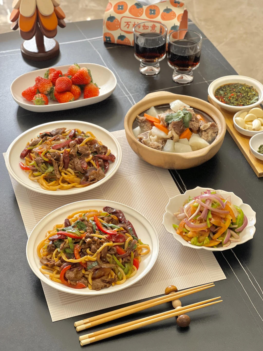 家庭面馆｜新疆干煸牛肉炒面