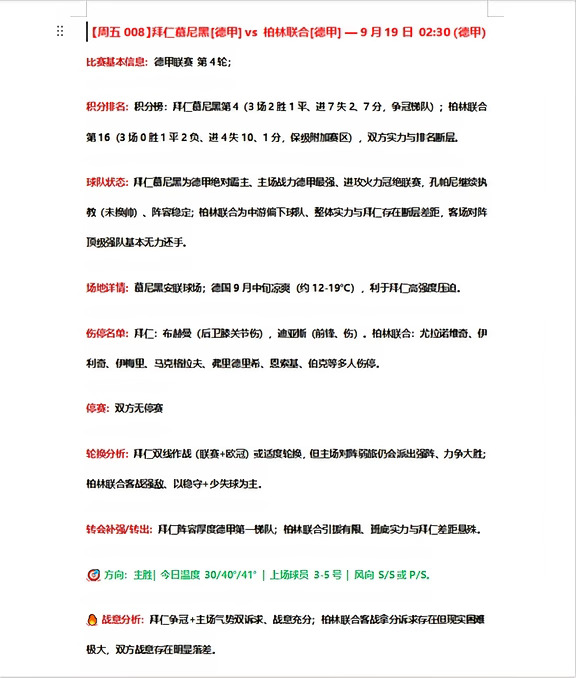 今日德甲、意甲、法甲、英超、西甲（理性看待）