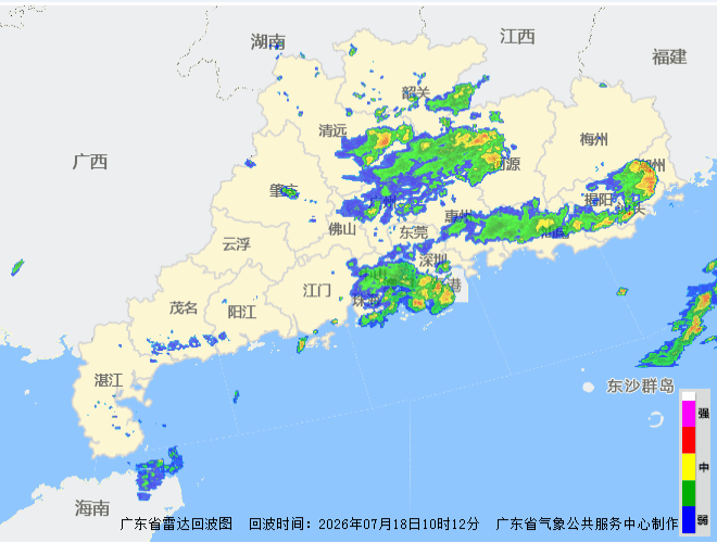 据气象水文监测，过去6小时（07月18日10时-16时），全省平均...