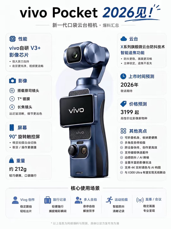 对标大疆？看看vivo Pocket 实力行不行👀