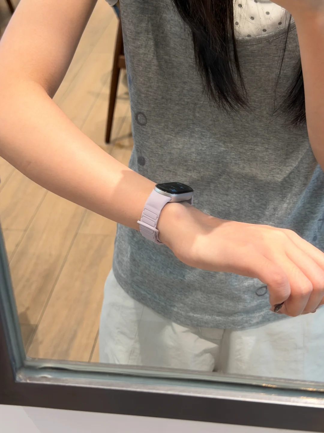 小米手环完全美萌淡紫💜戴上太温柔啦