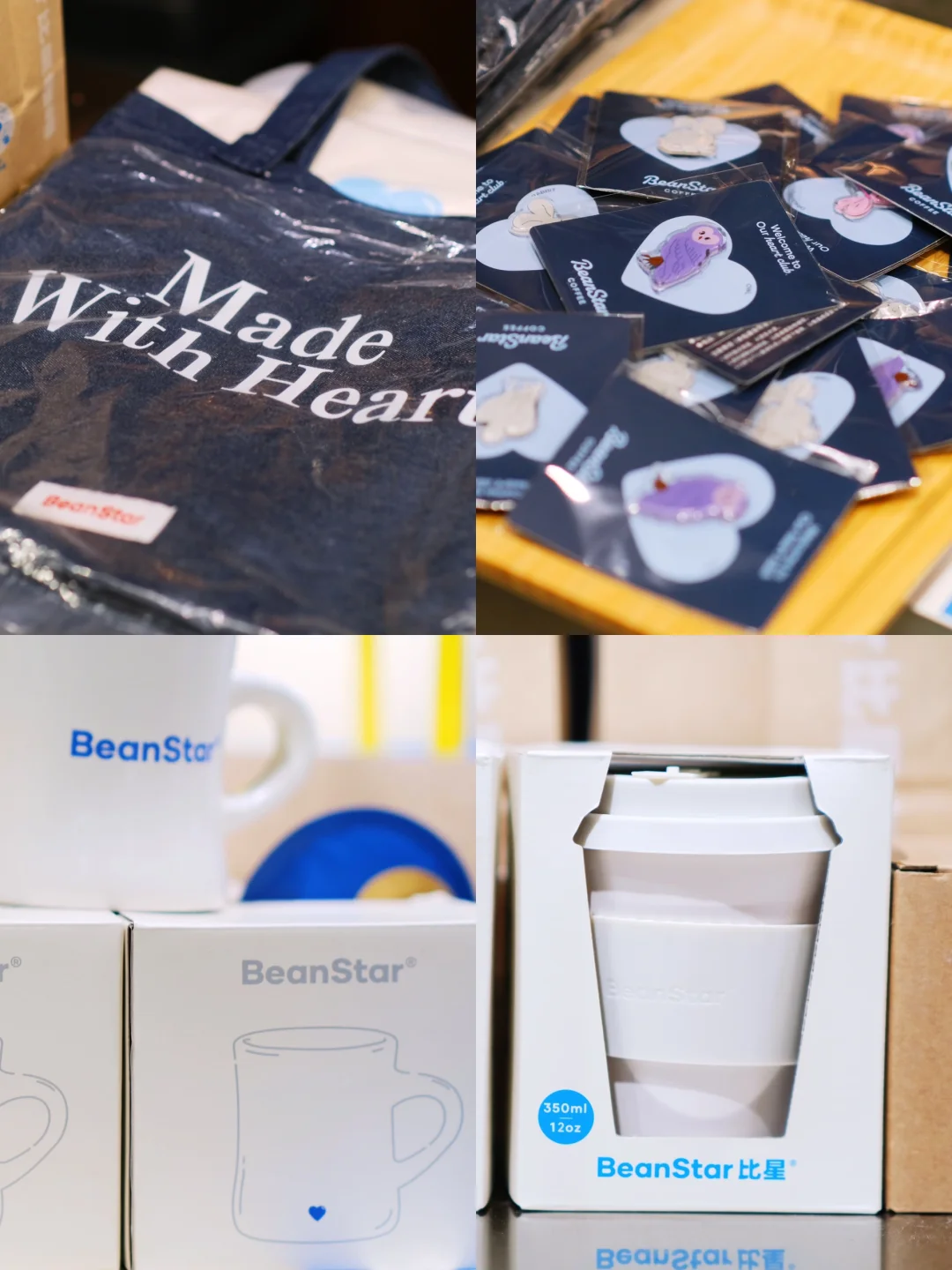 深圳首店｜🩵小蓝心咖啡好上头！好多周边领