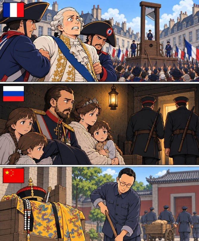 末代皇帝最怕的从来不是死，是被时间重新教做人。1950年溥仪进抚顺战犯管理所，编号981，没有审判席上的喧哗，只有扫帚、缝衣针和蔬菜大棚，从前鞋带都不会系的人，慢慢学会打补丁、浇花、扫地。1959年他拿赦字001号通知，后来去北京植物园剪枝，再回故宫是自己买票进门，看龙椅像看小时候坐过的旧板凳。法国