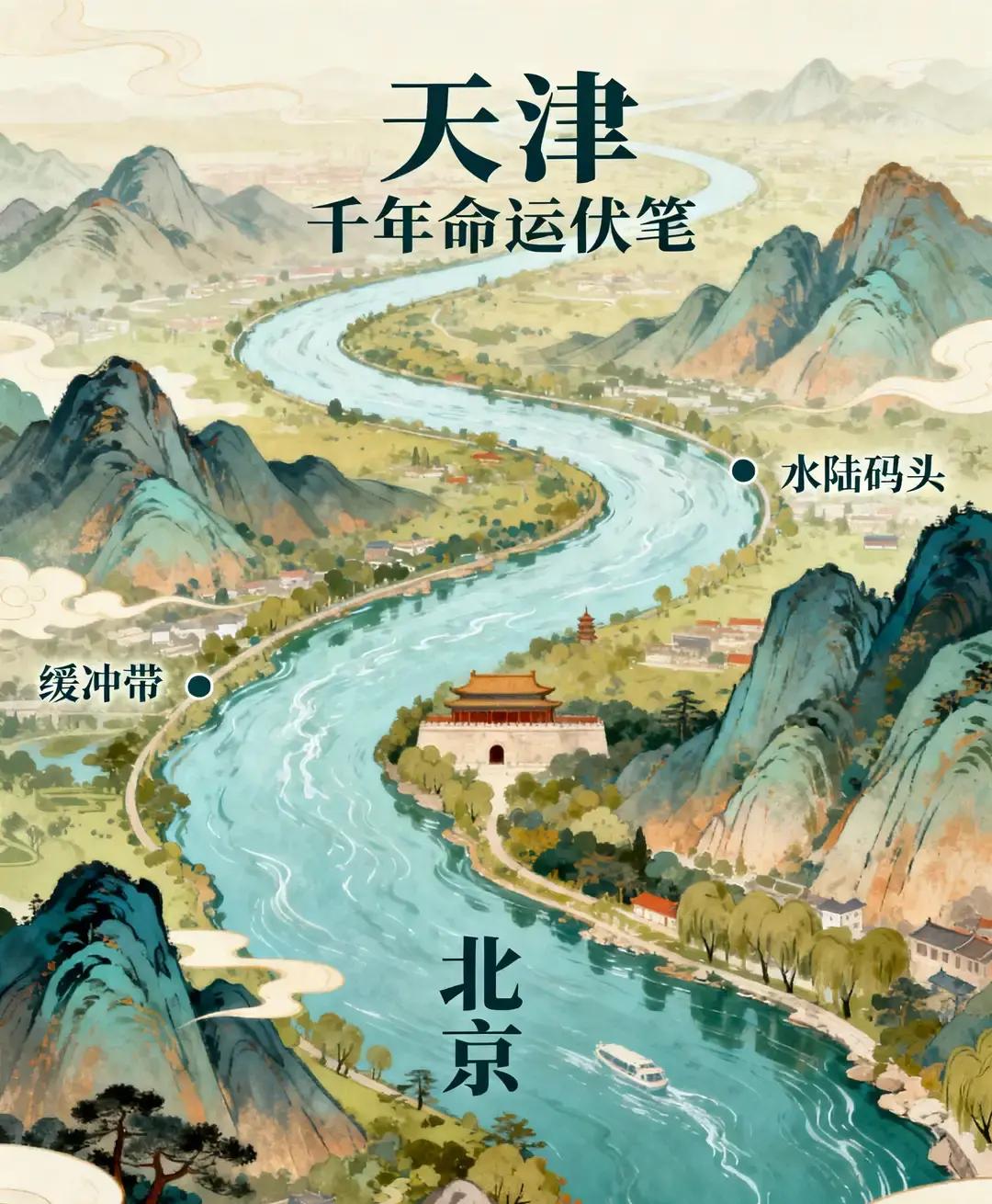 燕王朱棣当年弃置天津的惊人真相
中国最特殊的直辖市，不是北上广深，而是天津！
很多人根本想不到，早在燕王朱棣还没登基的时候，他站在蓟城也就是后来的北京城头划地盘，一眼就把天津的命运算得明明白白。
他的手指沿着舆图上的河流往东，停在了一片标注为“退海之地”的沼泽旁。随行的谋士低声提醒：“殿下，此处虽临