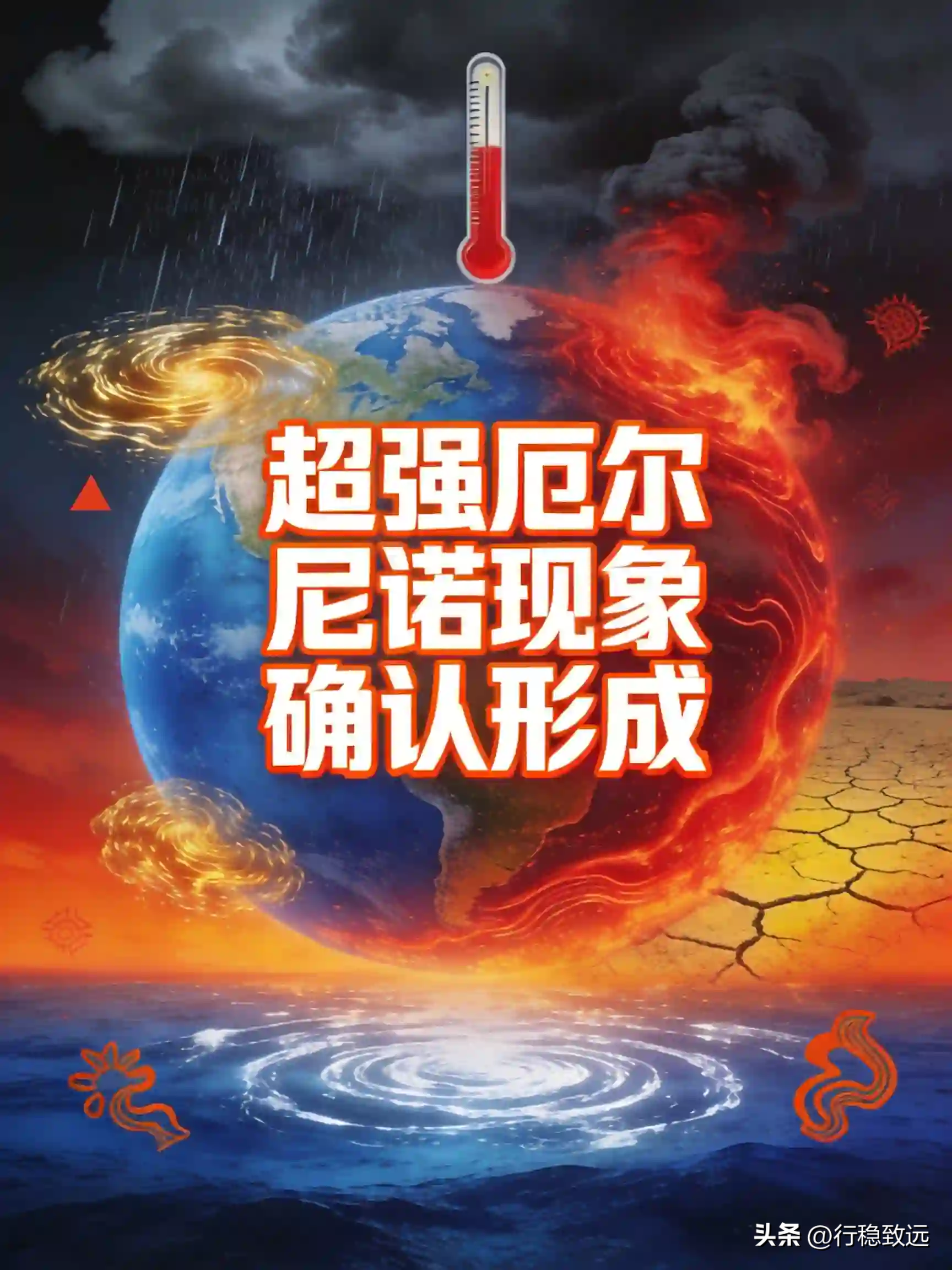 超强厄尔尼诺确认形成！极端天气风险或将延续到 2027 年

    世界气象组织最新通报，厄尔尼诺现象已经正式形成，后续还会继续增强，大概率发展成超强级别，极端天气的风险会一直延续至 2027 年。不少人听过这个名词，但并不清楚它会实实在在影响我们普通人的日常生活。

    简单来讲，厄尔尼诺就