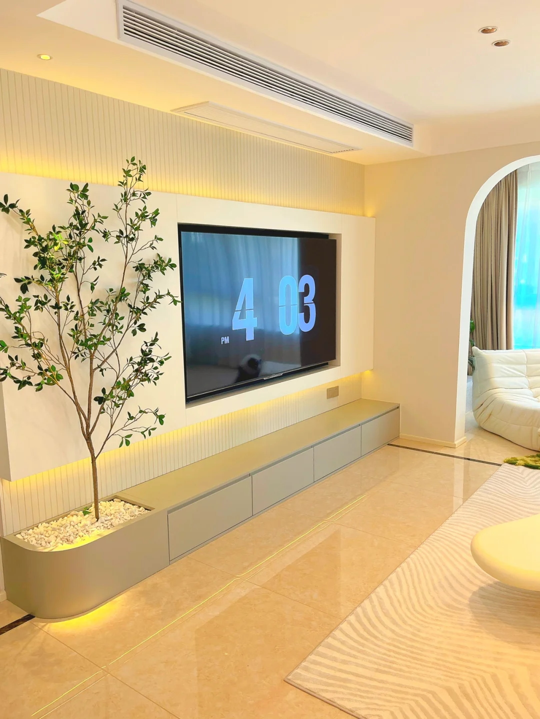 我妈问我为啥要在电视柜里种棵树🤣