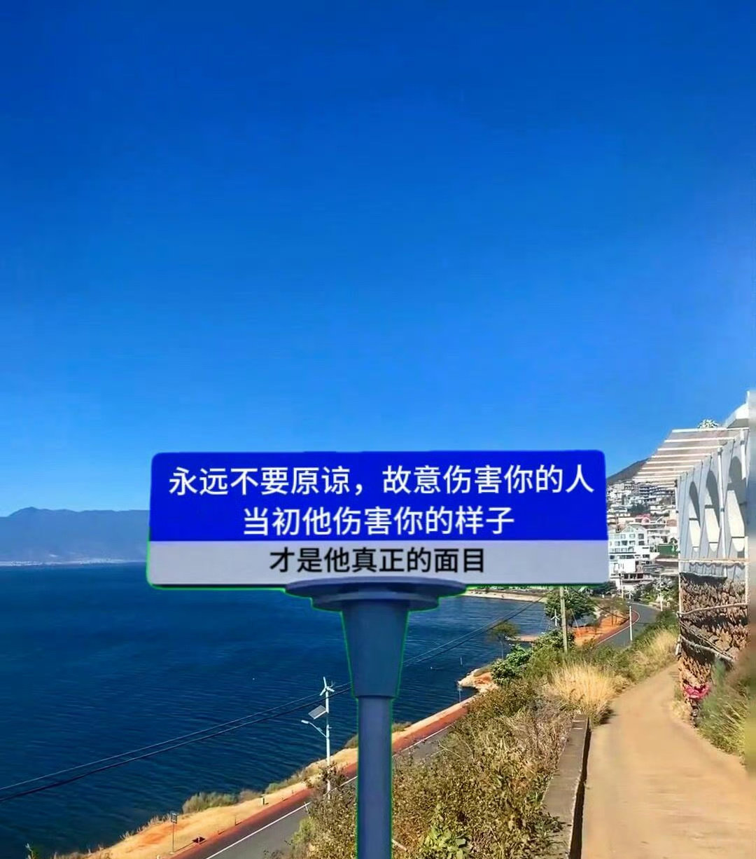 既往不咎这个词太虚伪，
我喜欢风水轮流转，
往死里转。 ​