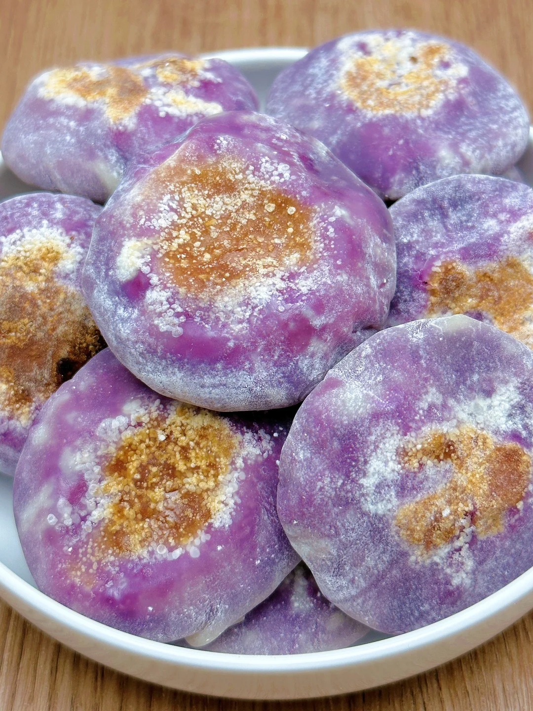 无油无糖的紫薯饼，低脂美味，好吃不怕胖😋