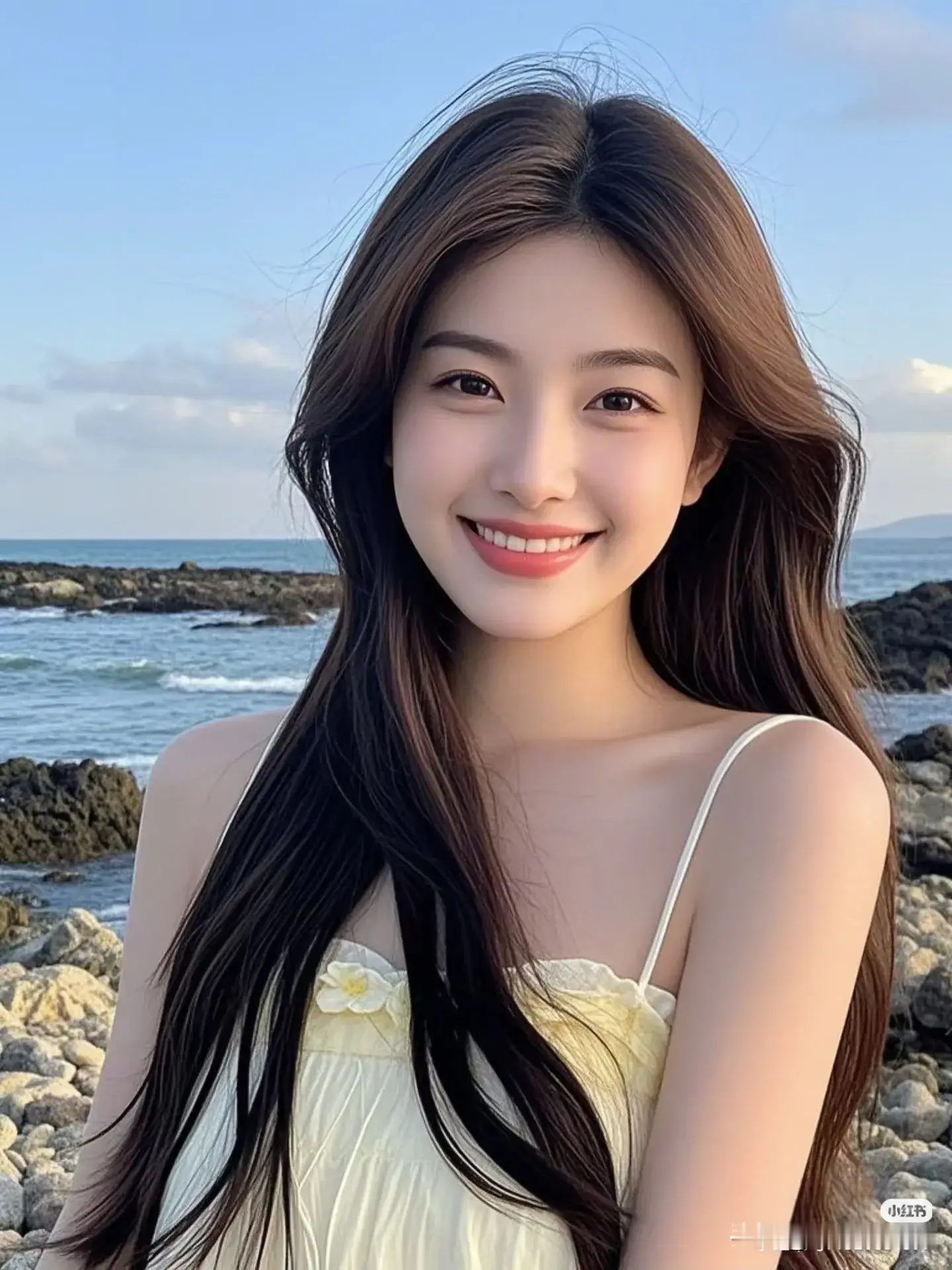 校花级美女，微笑对每一天的到来[玫瑰][玫瑰][玫瑰]