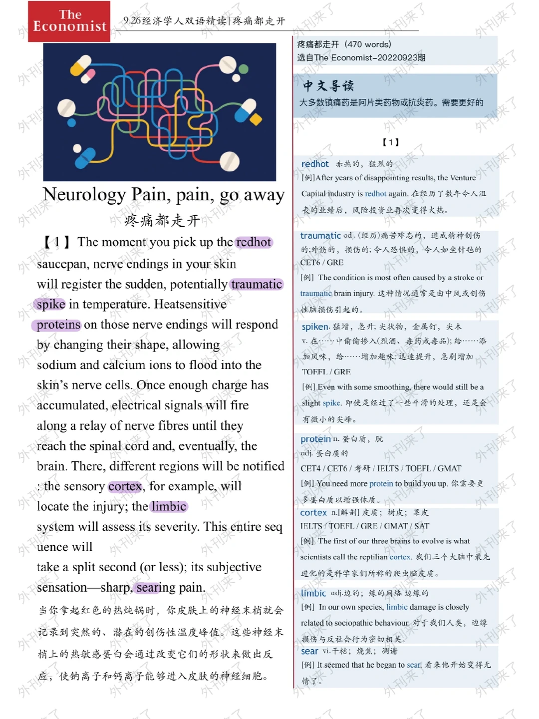 外刊双语精读 2️⃣ | 疼痛都走开
