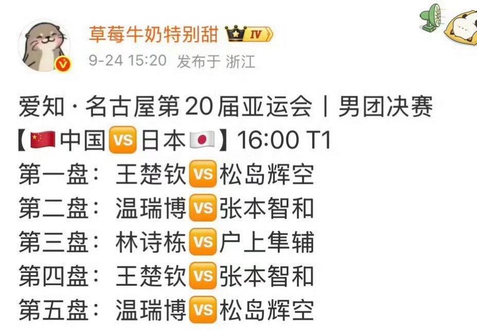 #国乒女团2比3日本女团#
所有人都在证明是王皓的排兵布阵错误 属重大决策失误[无聊][无聊][无聊] ​