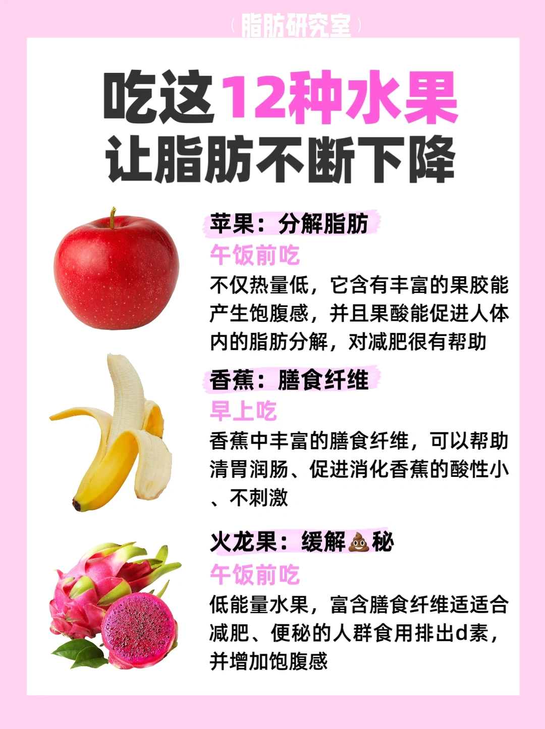 吃这【12种水果】‼️让体重不断下降❗️❗️