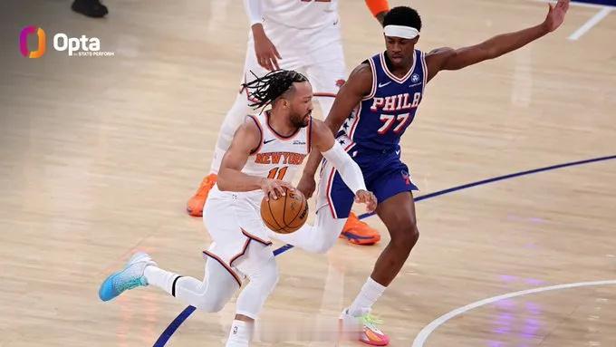 NBA东部半决赛G2，落笔皆锋芒，布伦森今日暂敛锋芒却护队前行！  谁...