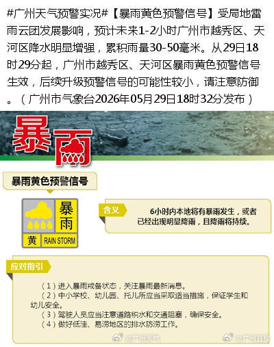 广州高温遇大雨秒变桑拿天