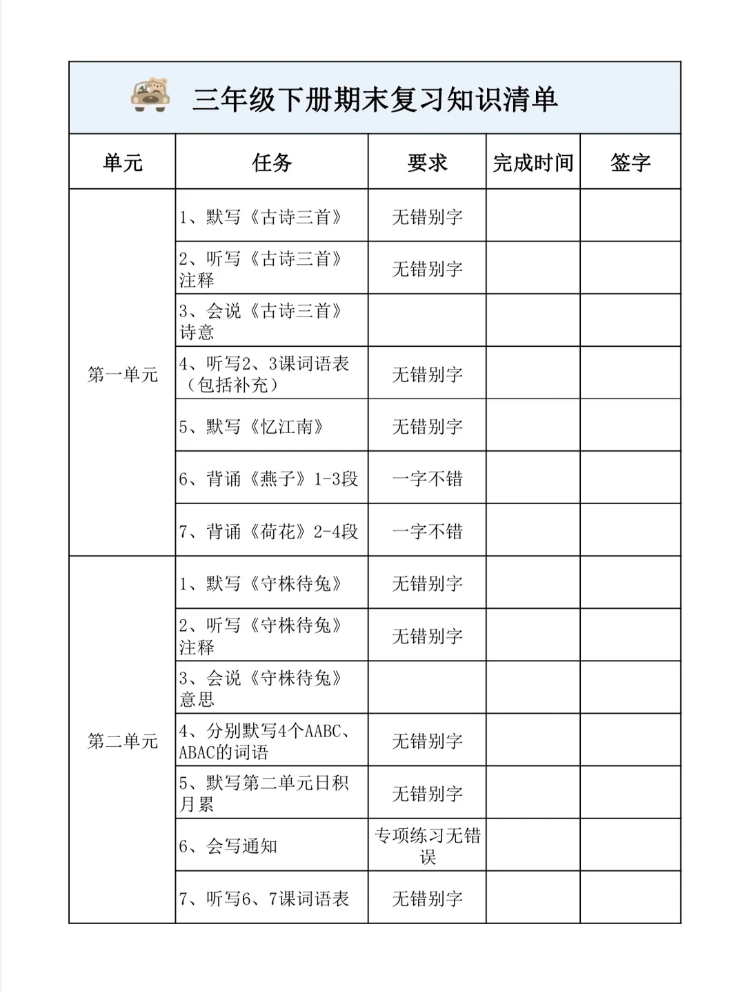 被全校追着要的期末复习知识清单📝来啦❗