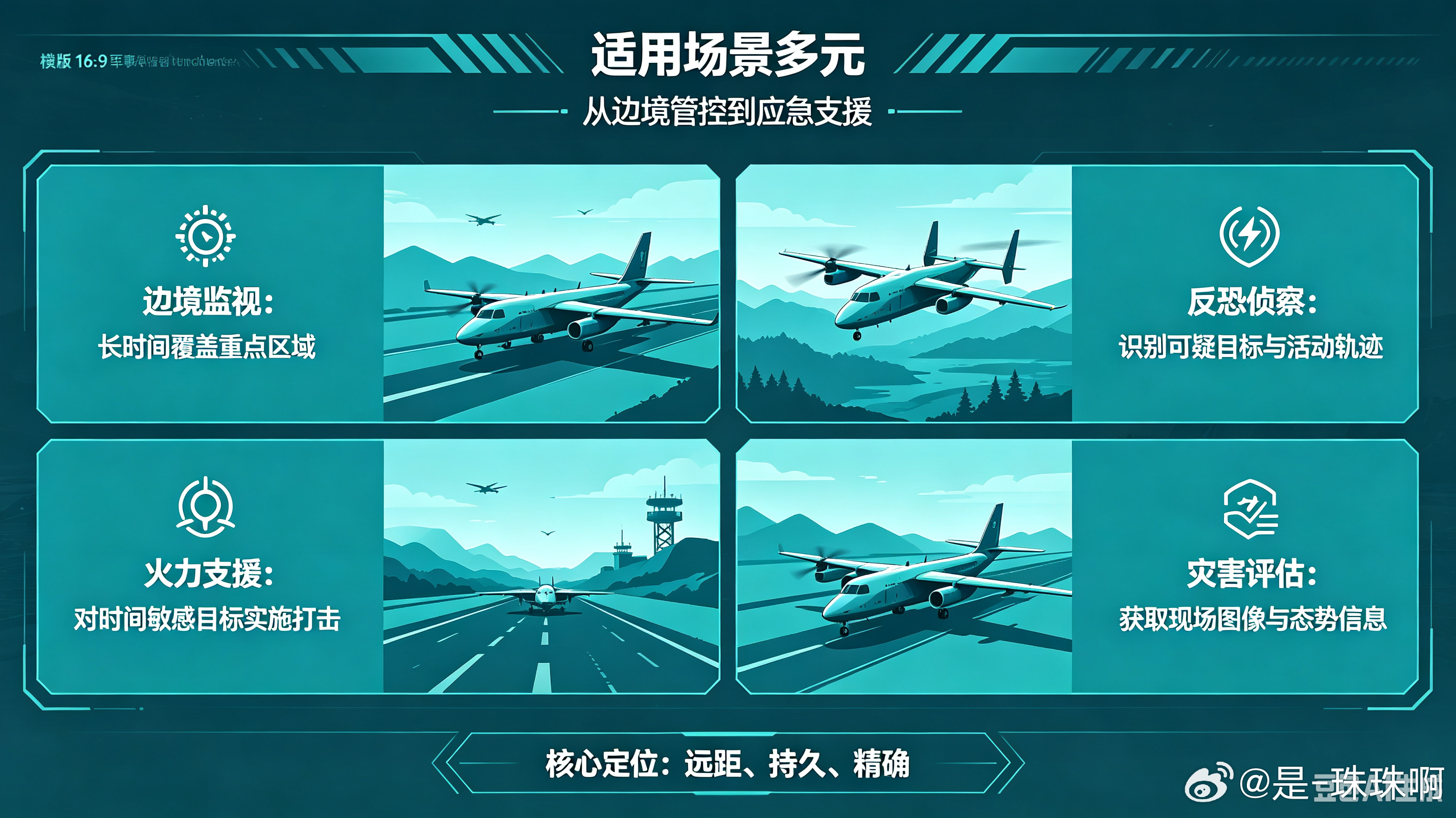 翼龙-2是巴基斯坦引进的中大型长航时察打一体无人机，显著增强了巴方远程侦察与精确打击能力，多用于边境常态化监视。该机采用常规气动布局，续航时间长，可长时间滞空巡航，降低持续监视任务的成本。

平台搭载光电侦察载荷，能够昼夜对地面目标进行识别、跟踪，获取实时影像数据，为后方指挥提供情报 ​