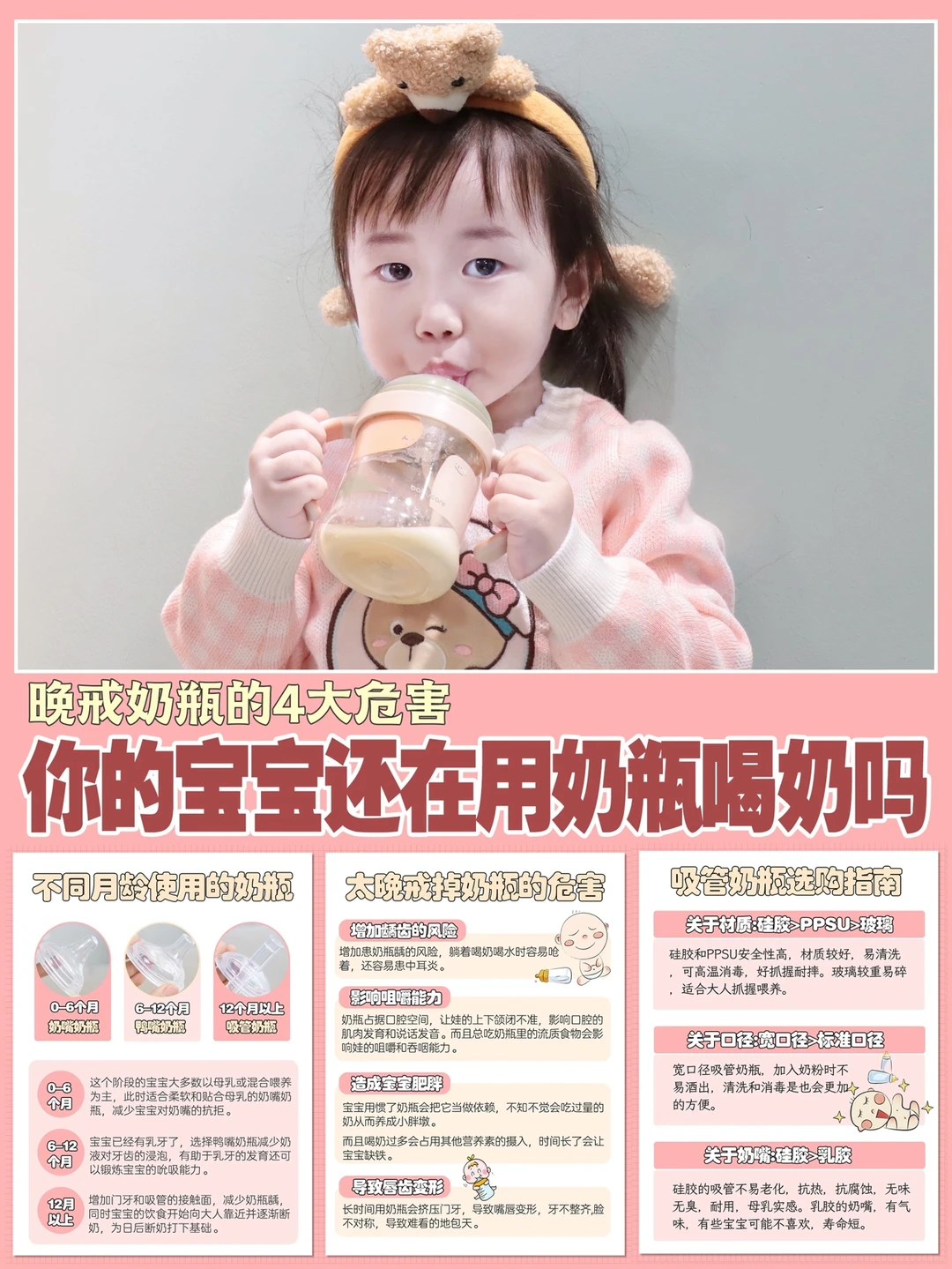 ⚠️Babycare分阶段奶瓶分享｜晚戒奶瓶4大危害