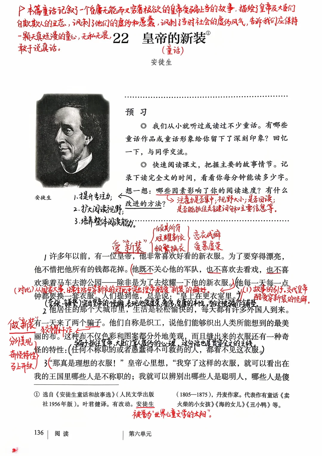 七年级上册语文｜22.《皇帝的新装》课堂笔记