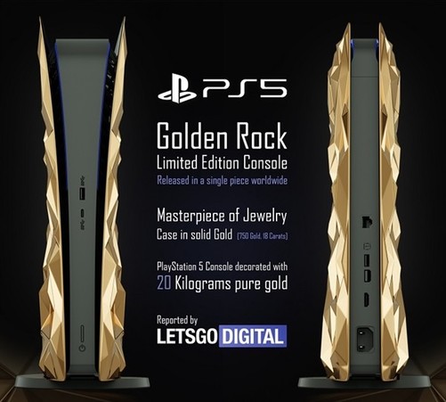 最貴PS5亮相: 1200萬元 重40斤純金打造-圖2