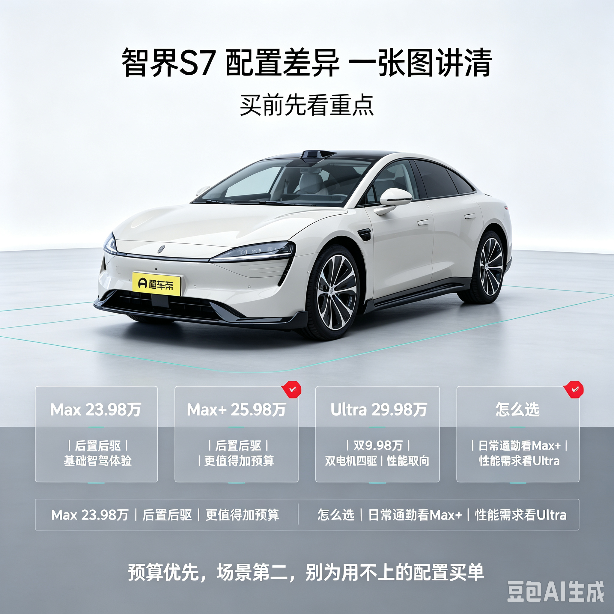 智界S7配置选买核心指南