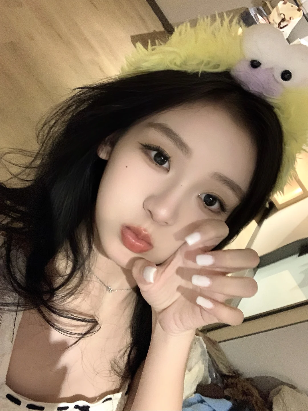 自己画了个很满意的妆💄