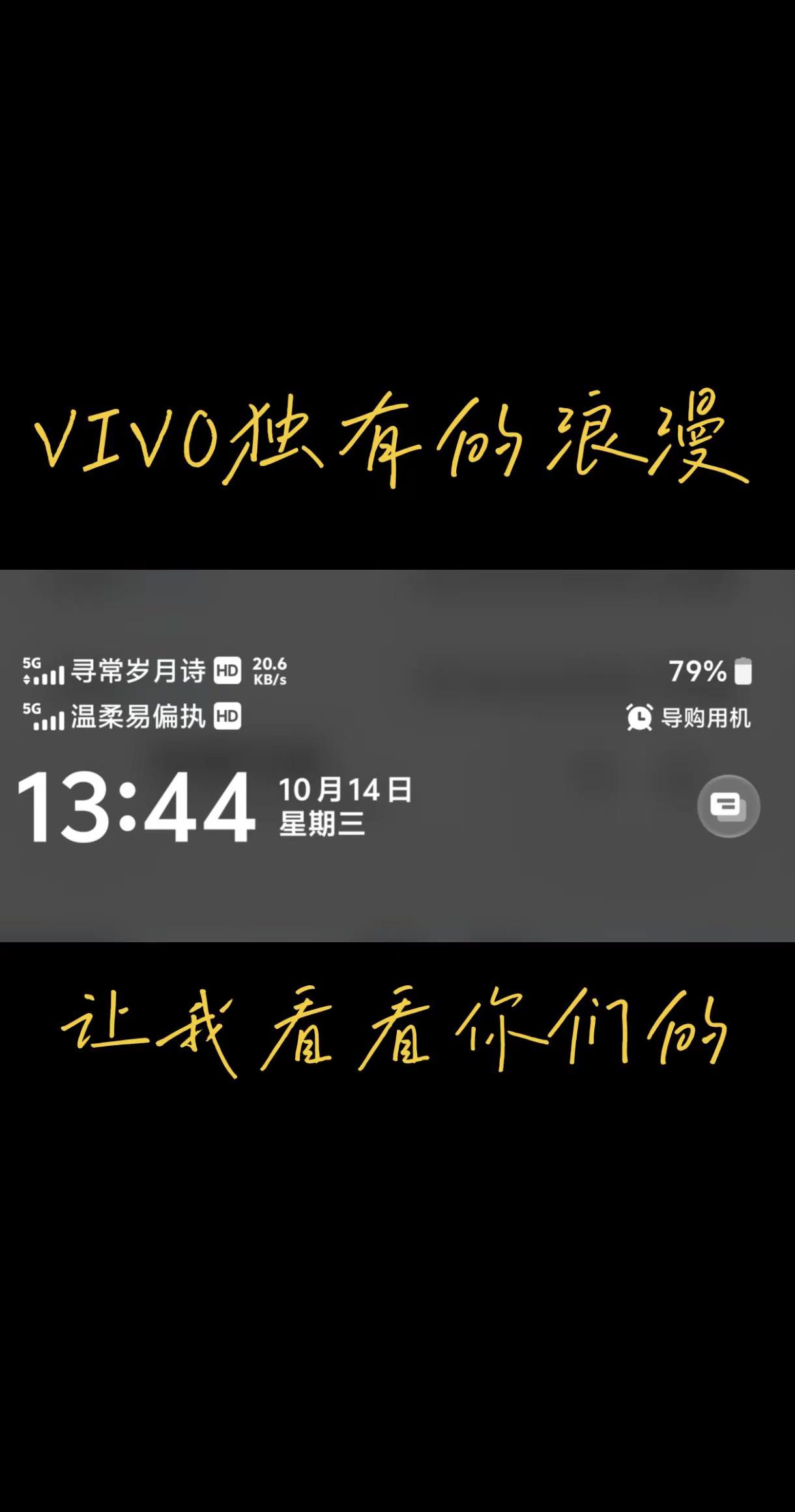 VIVO专属浪漫。只有vivo才有的独特浪漫。vivo手机系列