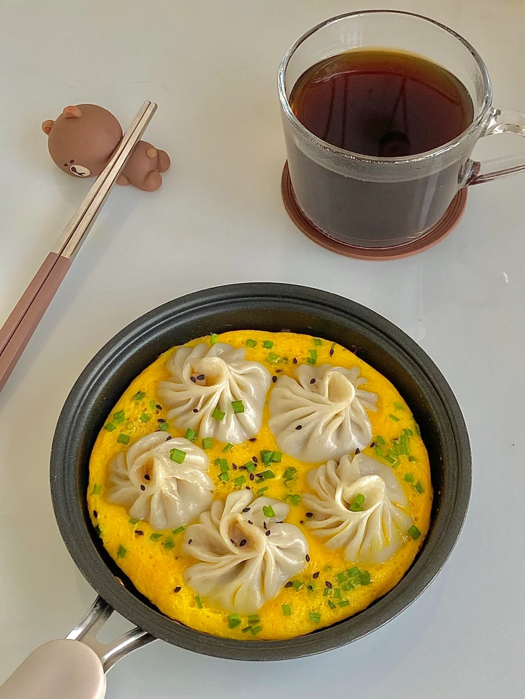 ☀️10.30日休息日早餐｜抱蛋煎罐汤小包子😋