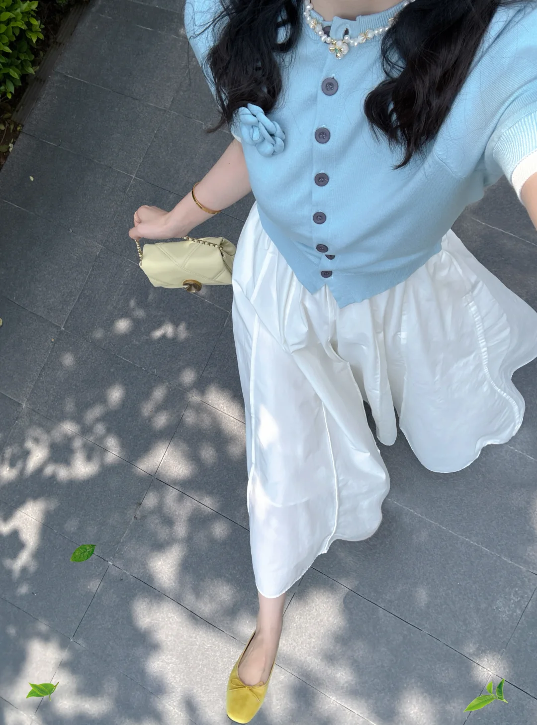 上班就要舒服又漂亮🩵☁️蓝天白云配色好仙！