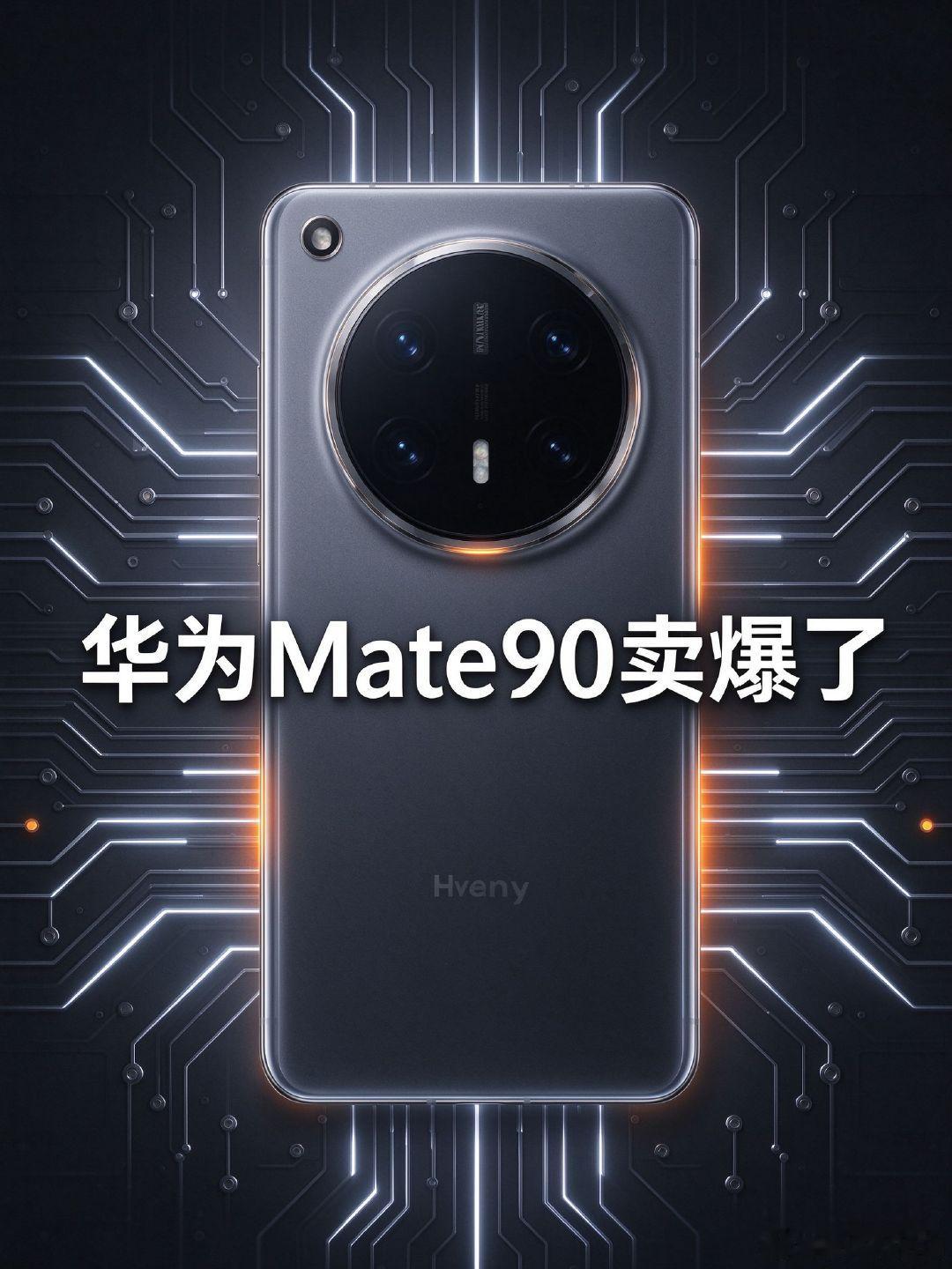 华为Mate90开售一周，卖爆了。
5999起价，Mate90用麒麟9030，Pro Max直接上9050 Pro。
RS版红昆仑玻璃加钛金属，韩路说背板帅到像钢铁侠。
还能外接镜头模块，1英寸大底电动变焦。
你觉得这代华为能冲高端第一吗？
#华为Mate90##麒麟芯片# ​