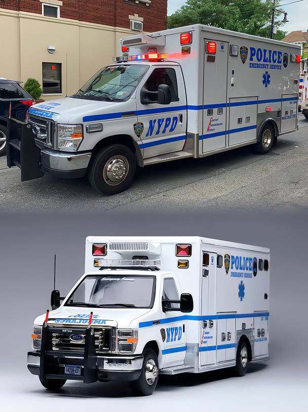 596 纽约NYPD福特E450救护车细节细化
