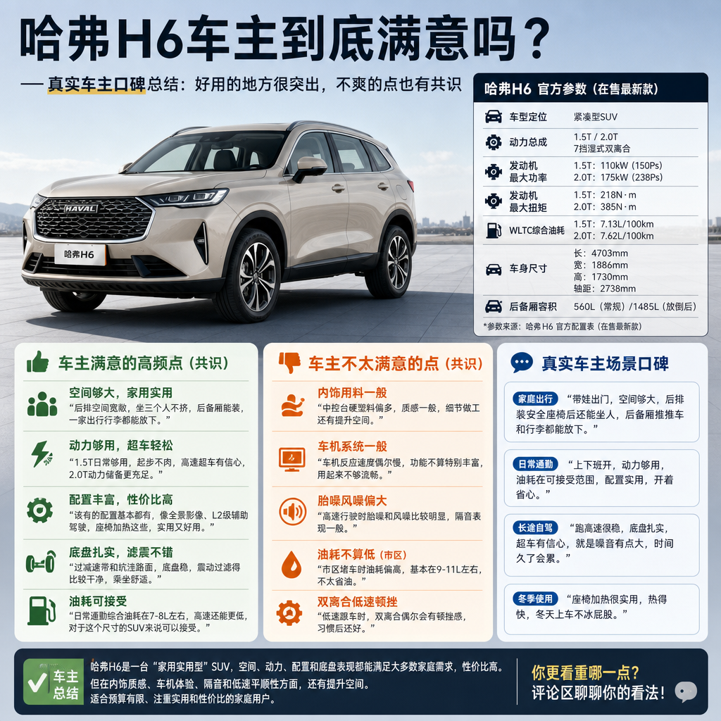 哈弗H6车主到底满意吗？
