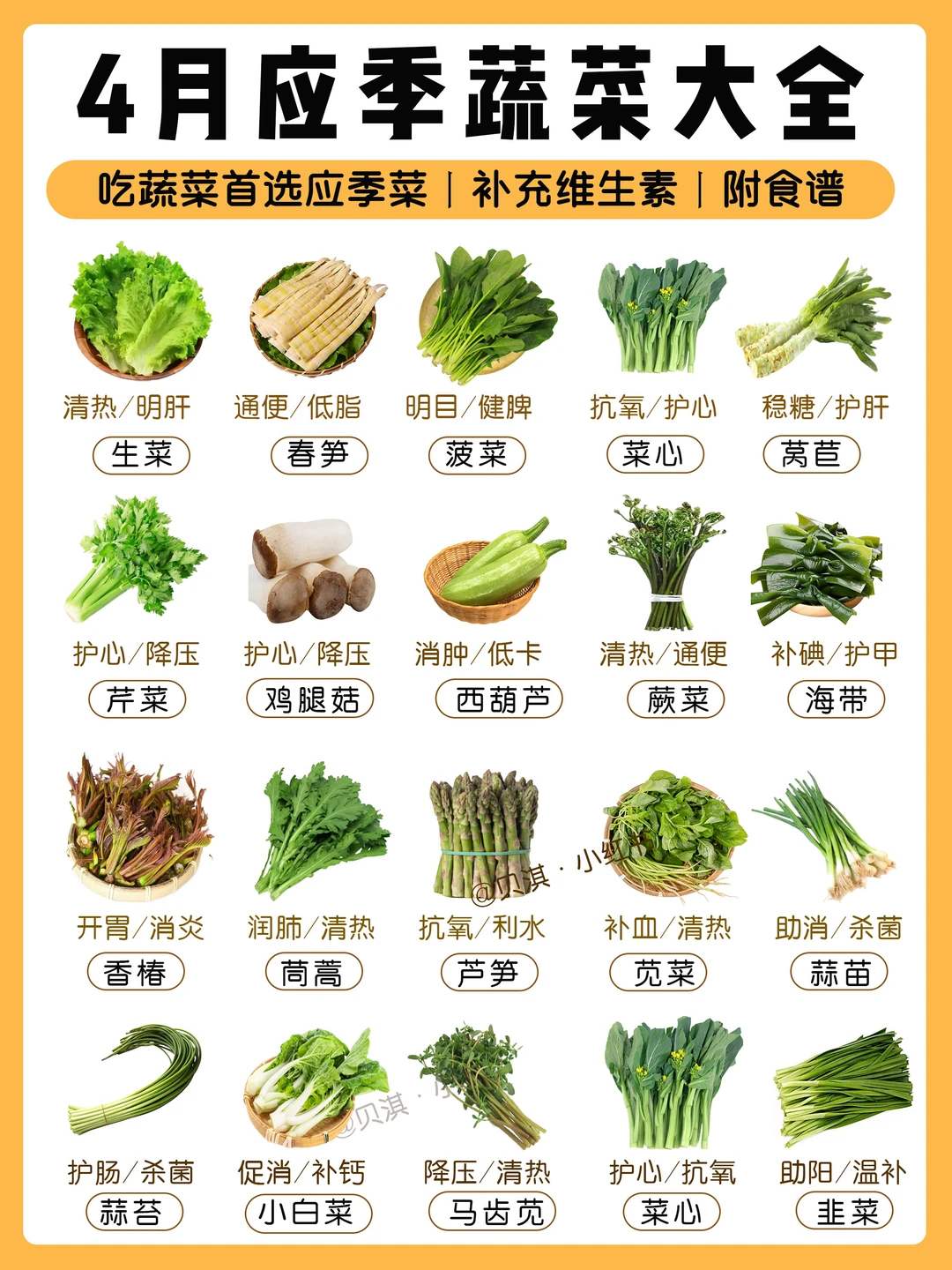 4月应季菜！抓住春天应季蔬菜的尾巴吃起来！
