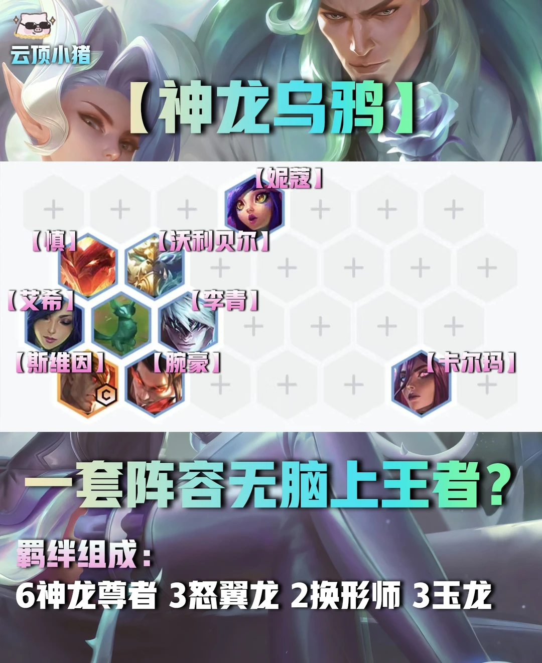 一套阵容上王者？公式人必学简单阵容！