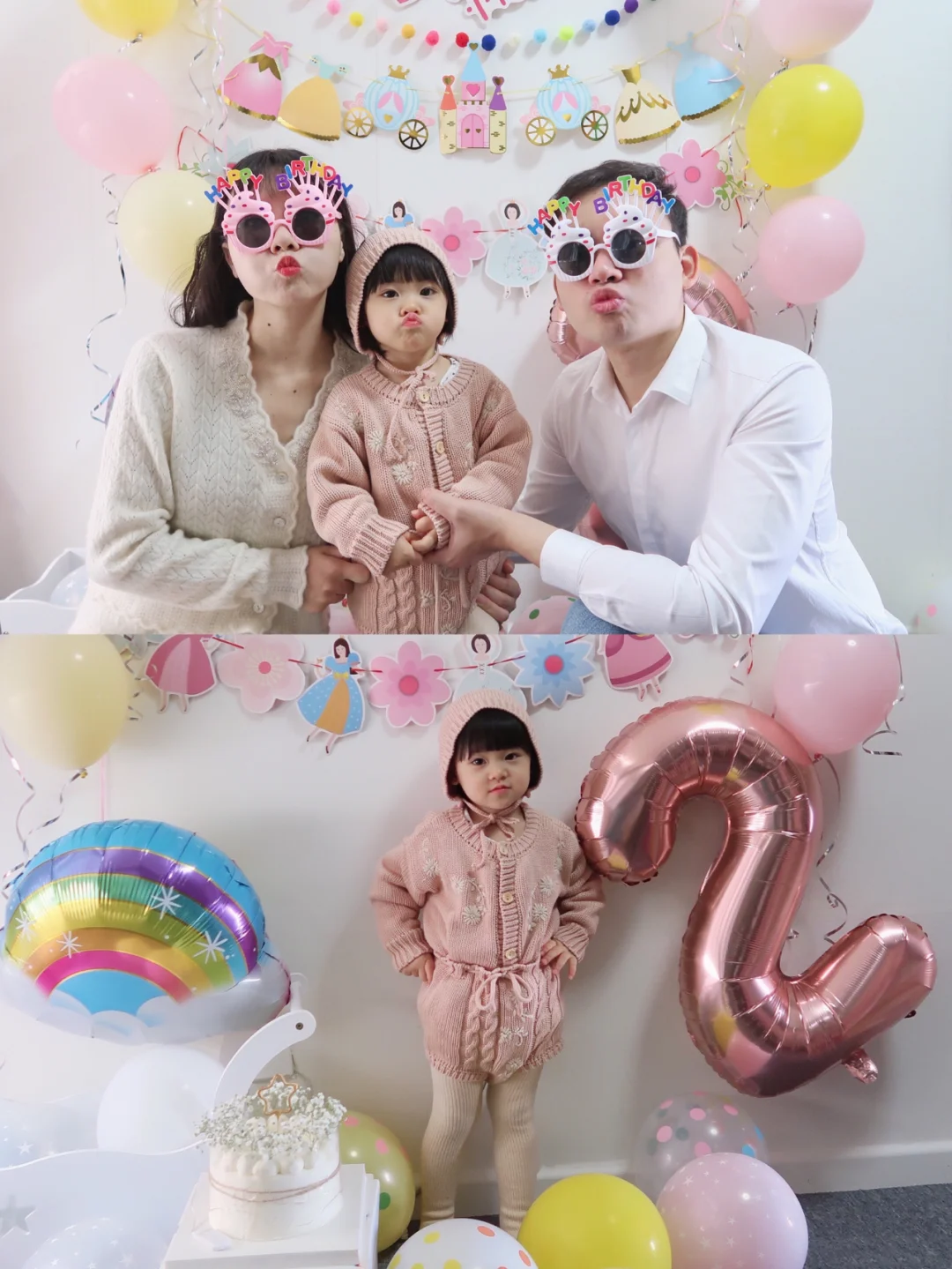 两岁快乐🌈百元打造宝宝生日布置