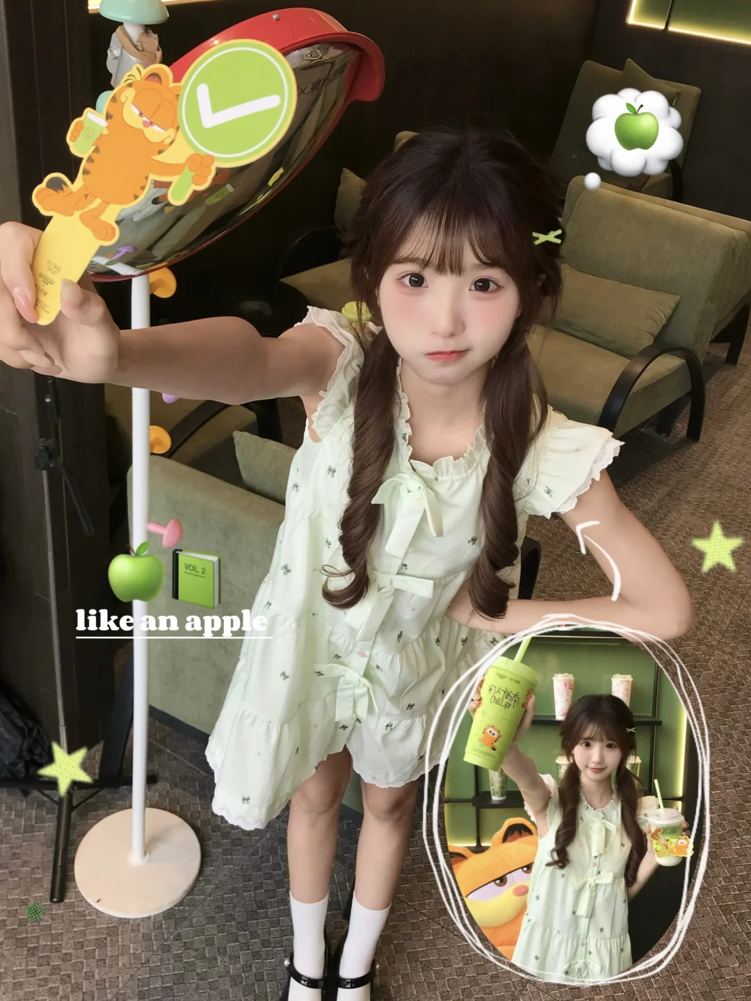 ₍ᐢ..ᐢ₎ᐝ挖到今夏坠爱的一杯漂亮水啦！！🍏