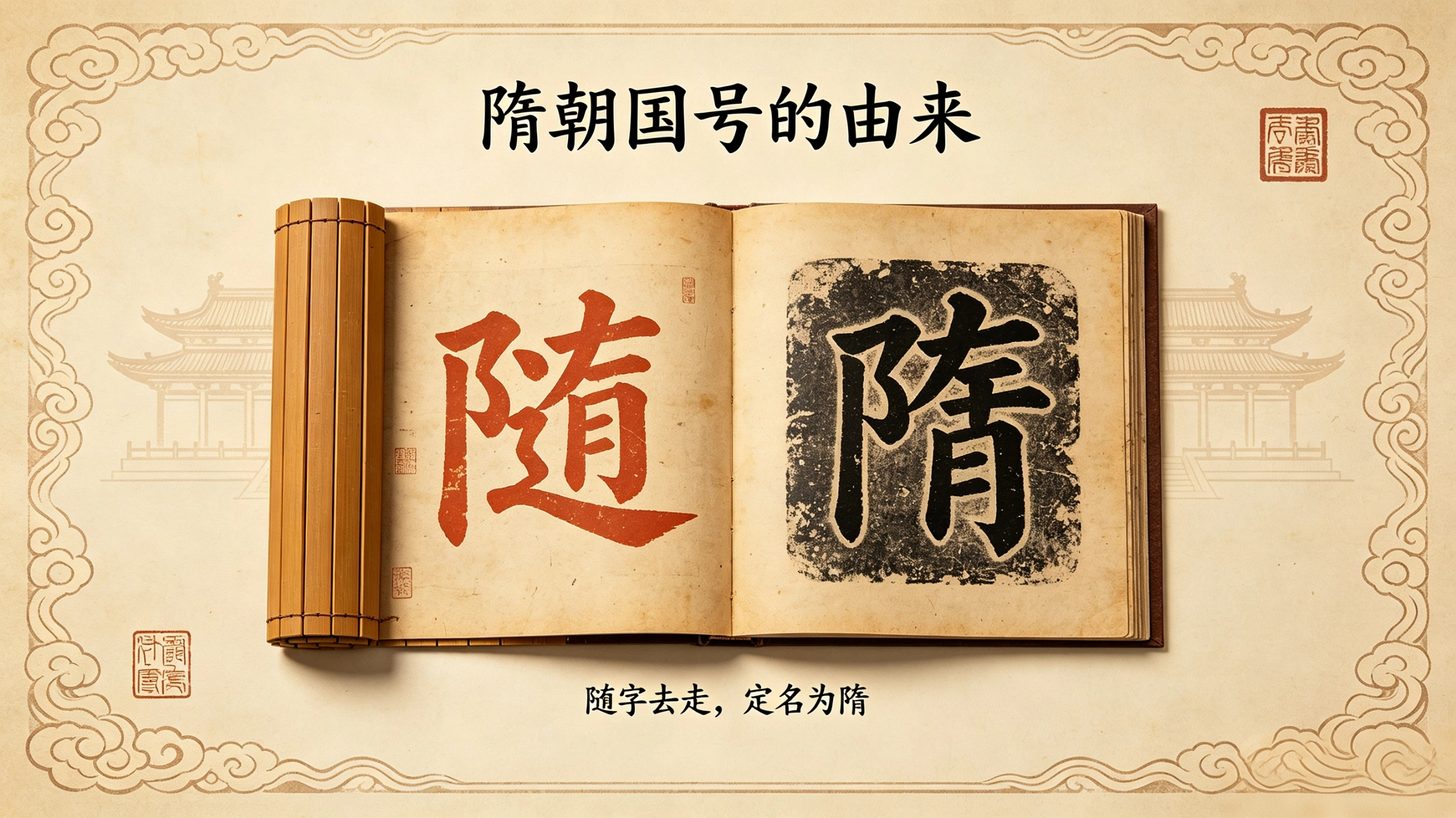 提起隋朝，多数人只记得二世而亡、隋炀帝暴政、开凿大运河，其实这个仅存三十八年的王朝，藏着很多颠覆认知的冷知识。.
 


隋朝的国号本是“随”，杨坚称帝前封号为随国公。他忌讳“随”字带走之旁，寓意国运溜走、江山不稳，特意去掉偏旁造出新字“隋”。讽刺的是，刻意求稳的隋朝，最终还是匆匆落幕，仅传两代便覆