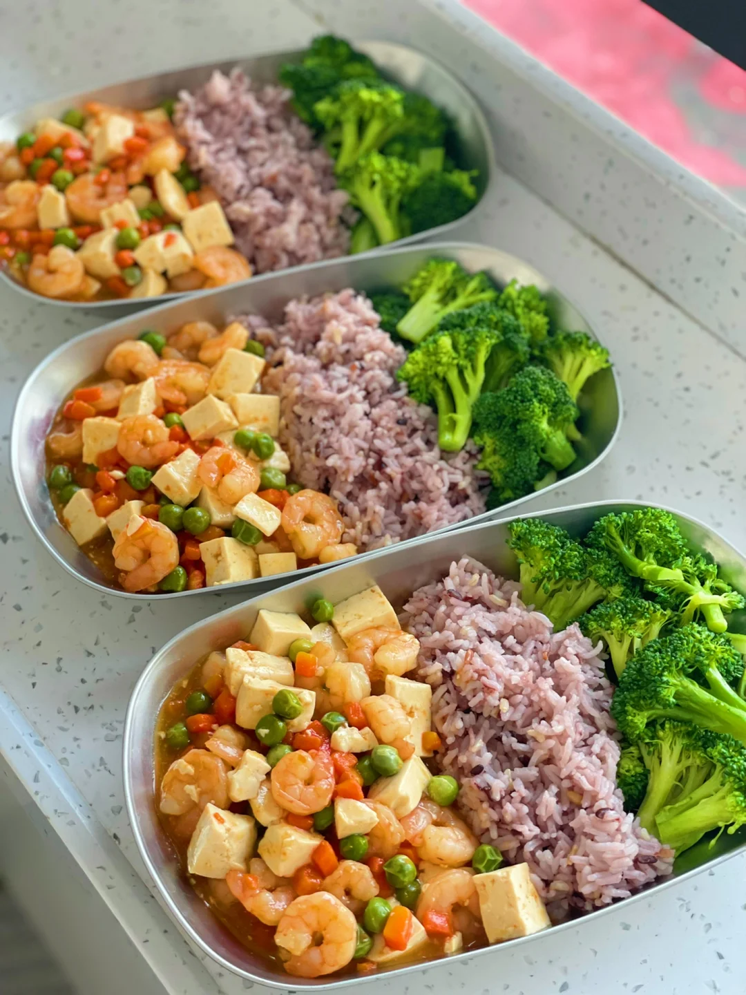 【营养减脂餐】🔥虾仁豆腐蔬菜盖饭🍛