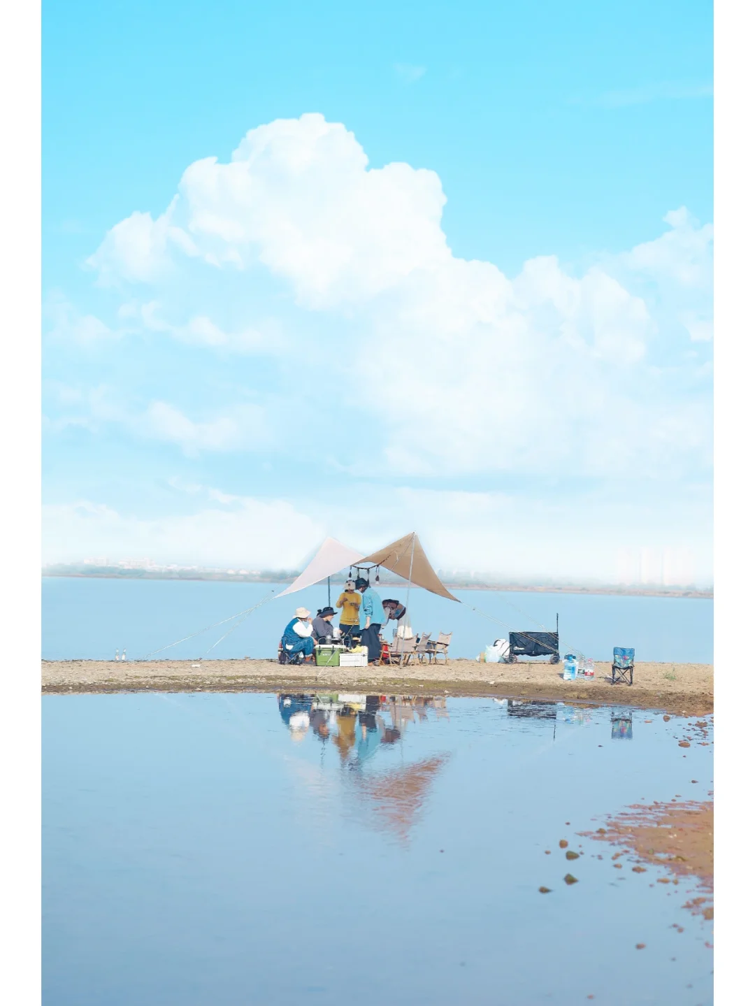 武汉小洱海❗舍不得公开的露营地，美到心坎