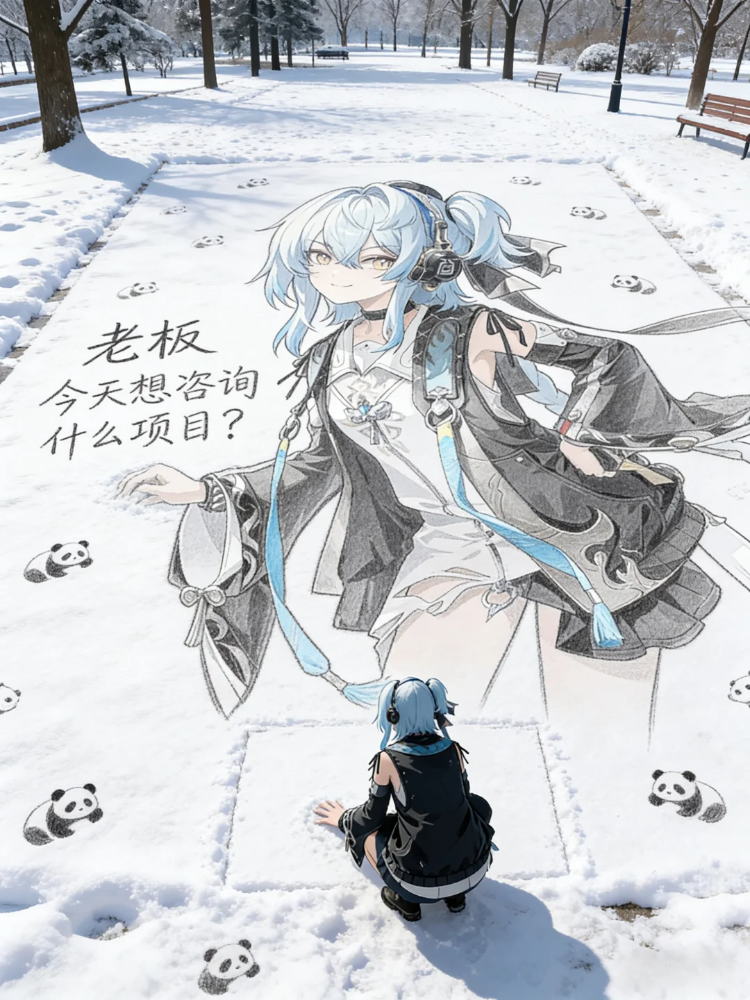 鸣潮｜在雪地里当画家咯！