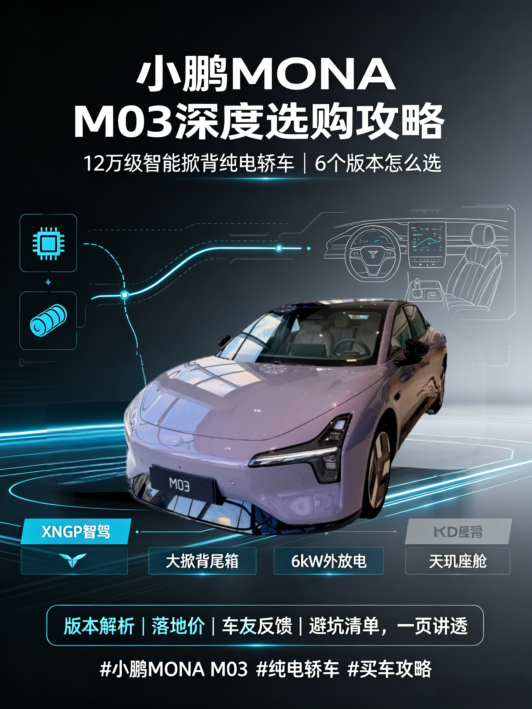 小鹏MONA M03深度选购攻略🔥